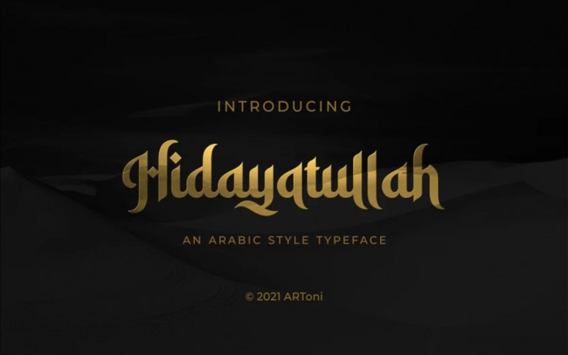 Hidayatullah Display Font