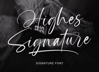 Highes Signature Script Font