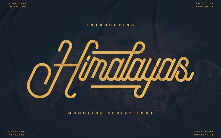Himalayas Script Font