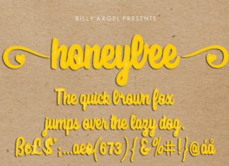 Honeybee Script Font