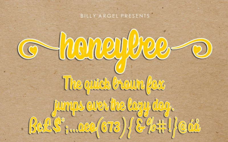 Honeybee Script Font