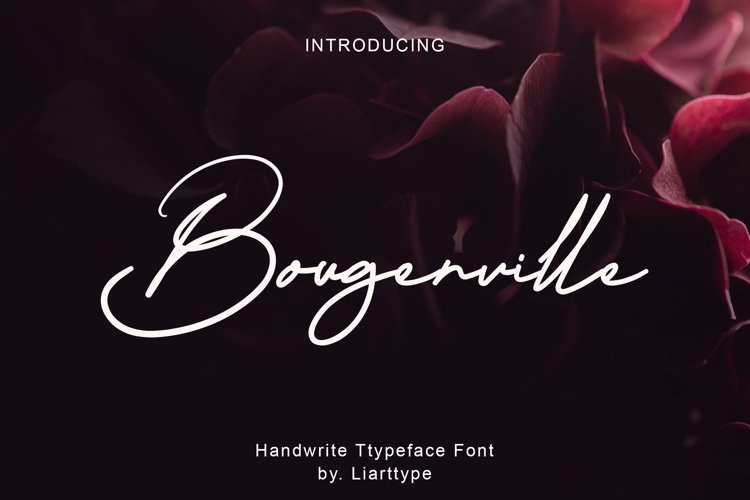 Bougenville Handwritten Font