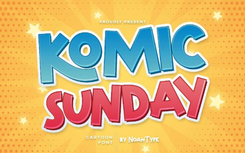 Komic Sunday Display Font
