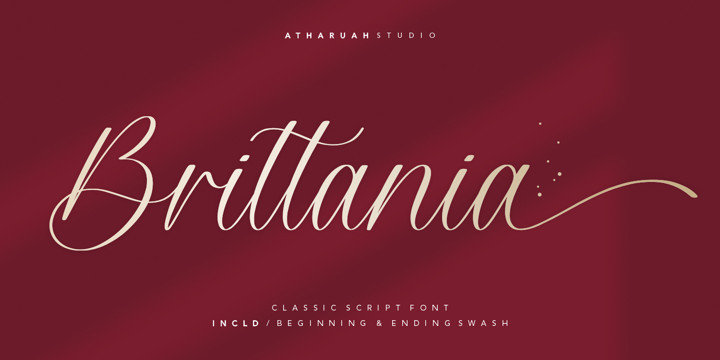 Brittania Calligraphy Font