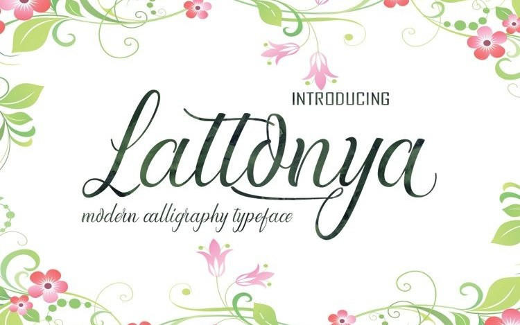 Lattonya Script Font