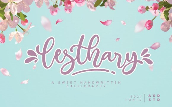 Lesthary Script Font