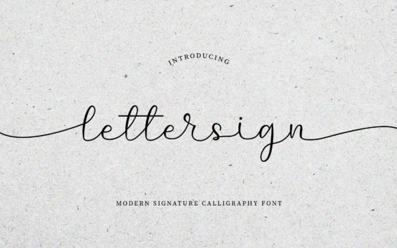 Lettersign Calligraphy Font