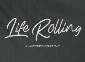 Life Rolling Handwritten Font