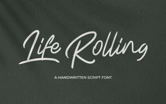 Life Rolling Handwritten Font