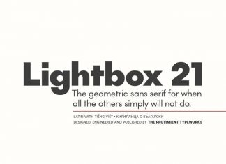 Lightbox 21 Sans Serif Font