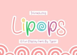 Lipops Display Font