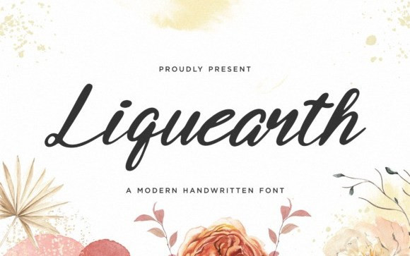 Liquearth Script Font