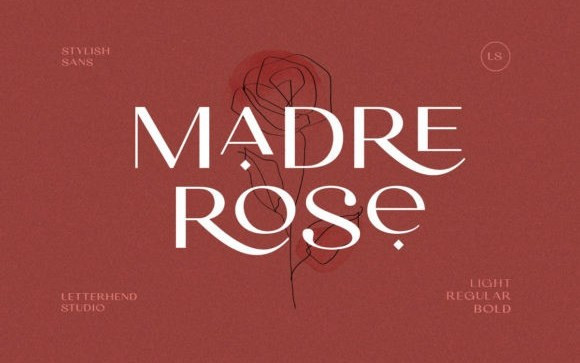 Madre Rose Sans Serif Font