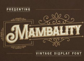 Mambality Display Font
