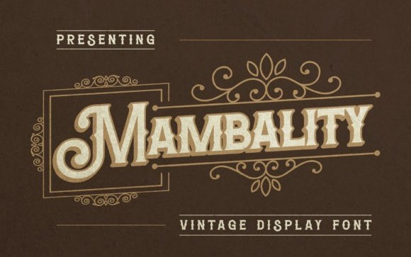 Mambality Display Font