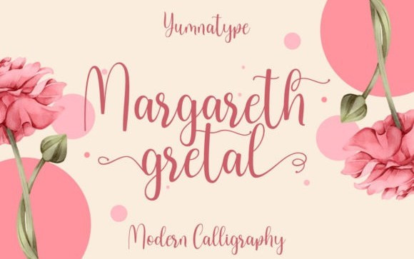Margareth Gretal Calligraphy Font