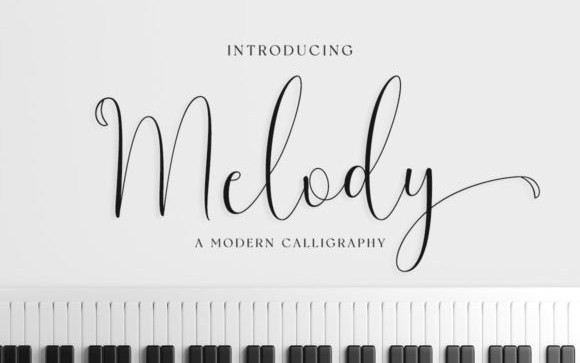 Melody Calligraphy Font