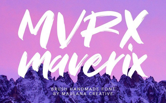 MVRX Maverix Brush Font