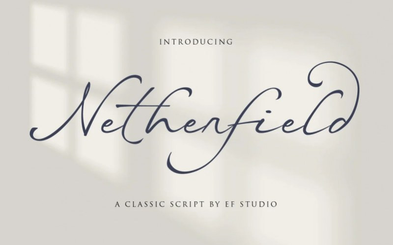 Netherfield Script Font