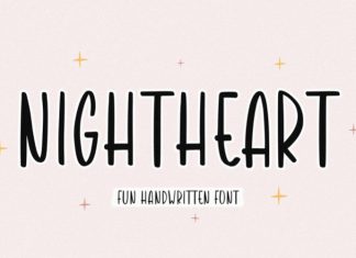 Nightheart Display Font