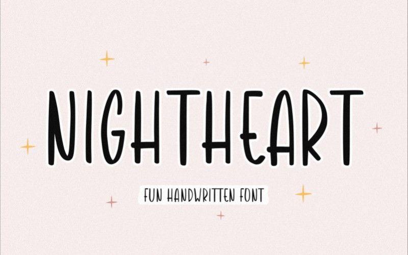 Nightheart Display Font