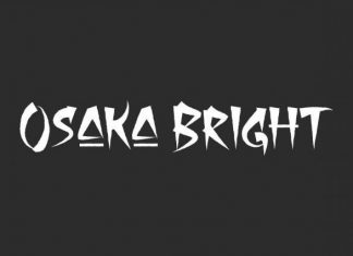Osaka Bright Display Font