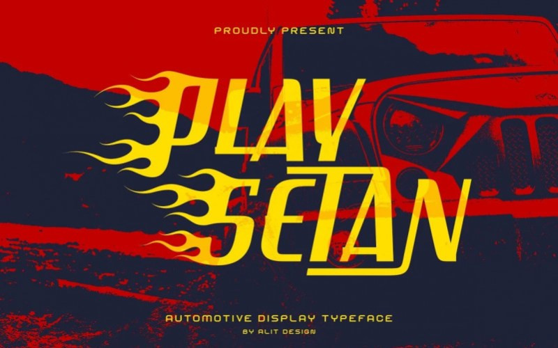 Play setan Display Font