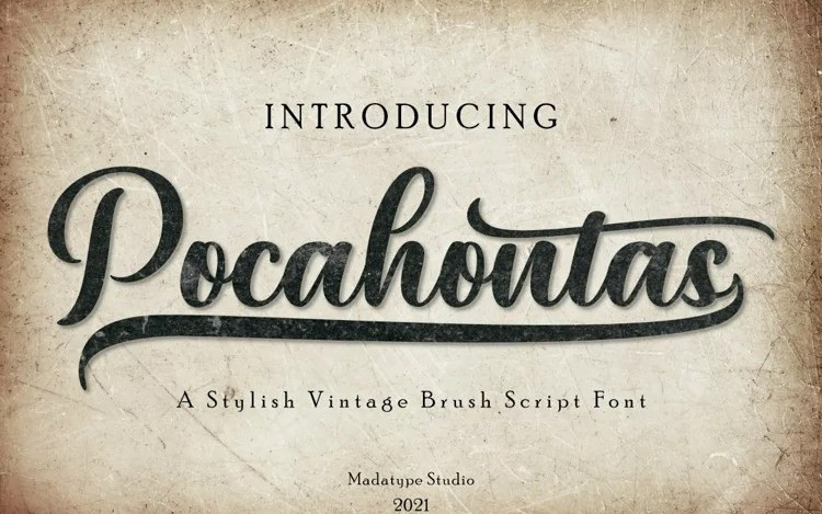 Pocahontas Script Font