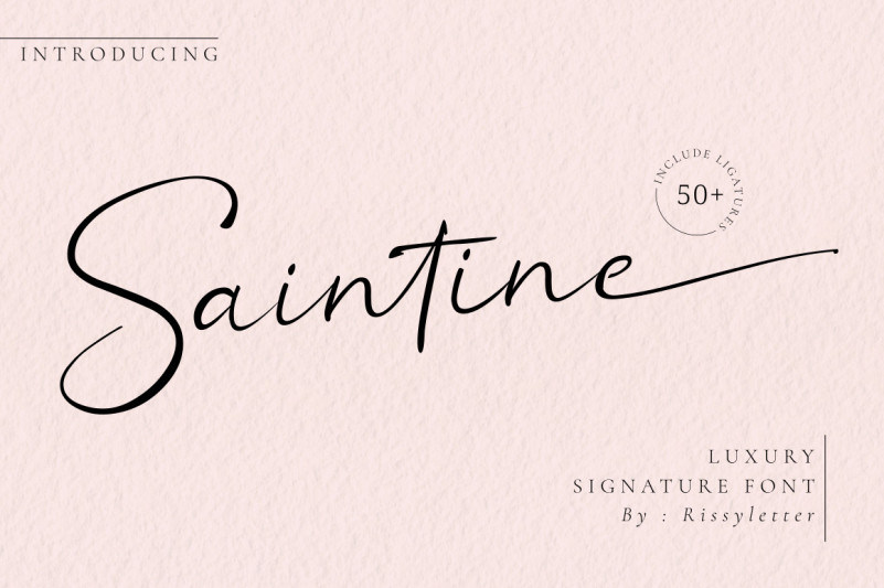 Saintine Script Font