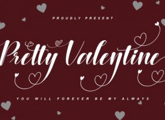 Pretty Valentine Calligraphy Font