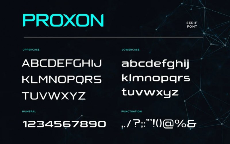 Proxon Display Font