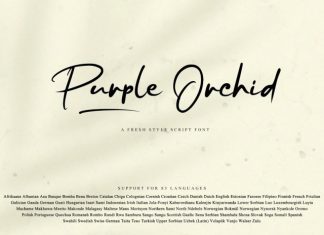 Purple Orchid Script Font
