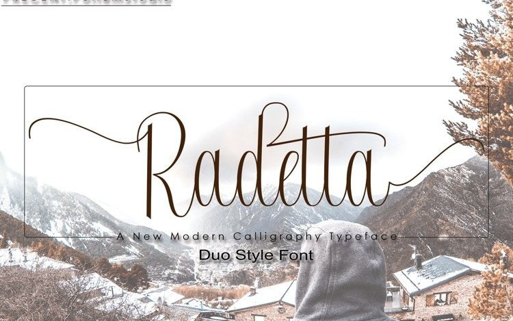 Radetta Calligraphy Font