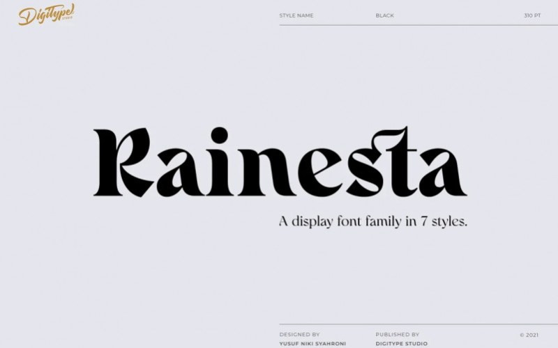 Rainesta Serif Font