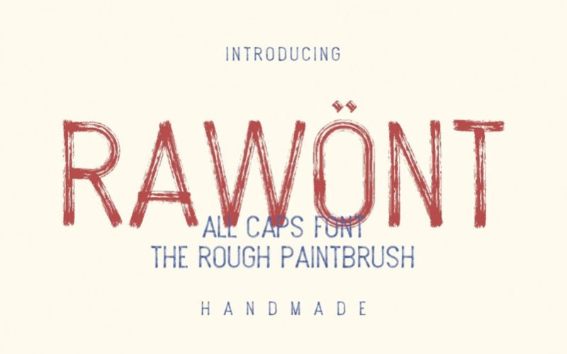 RAWONT Display Font