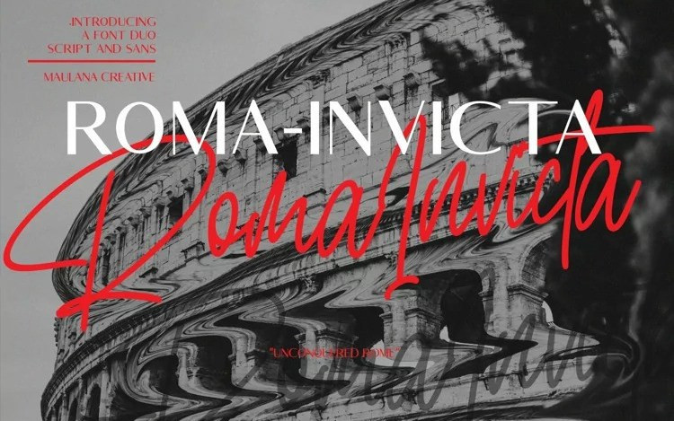 Roma Invicta Handwritten Font