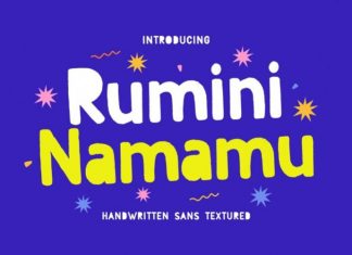 Rumini Namamu Display Font