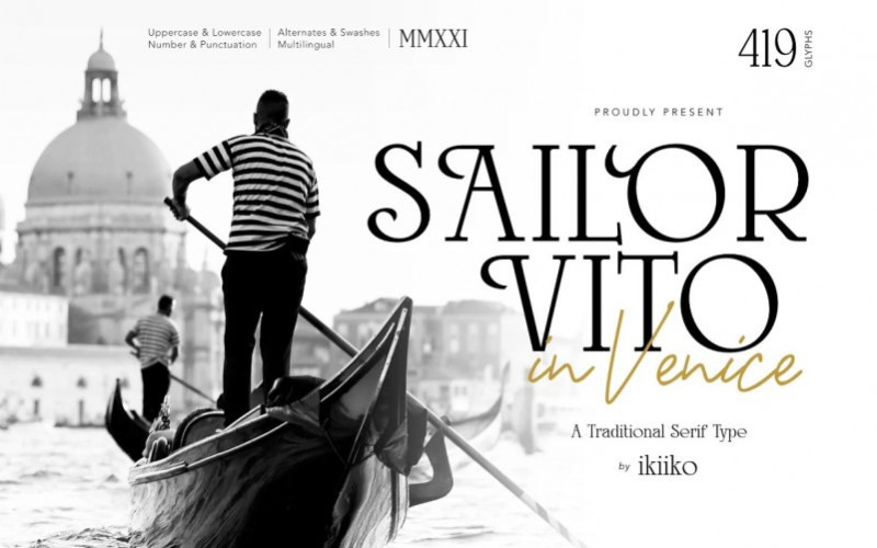 Sailor Vito Serif Font