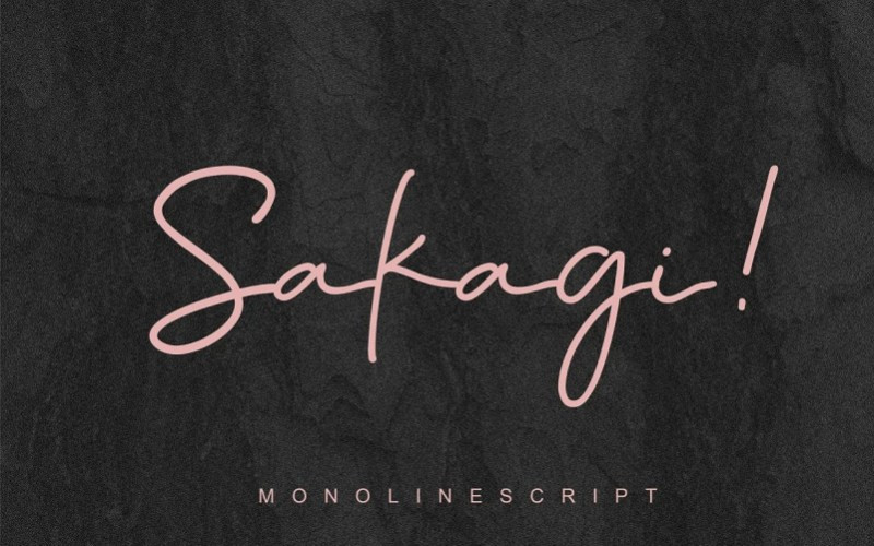 Sakagi Handwritten Font