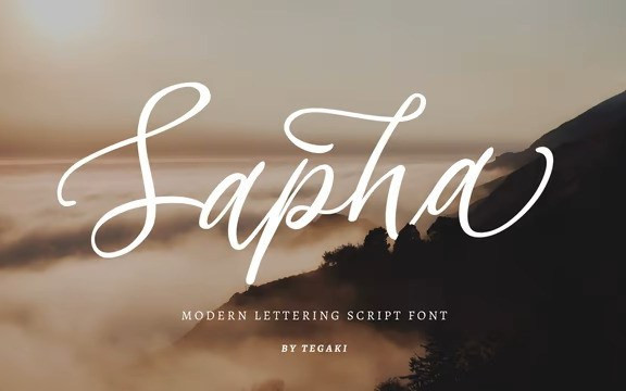 Sapha Calligraphy Font