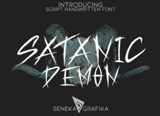 Satanic Demon Display Font