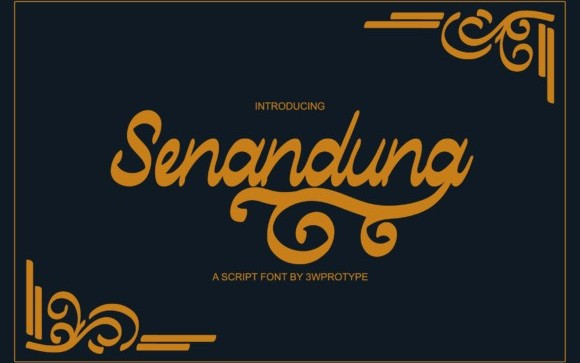 Senandung Script Font