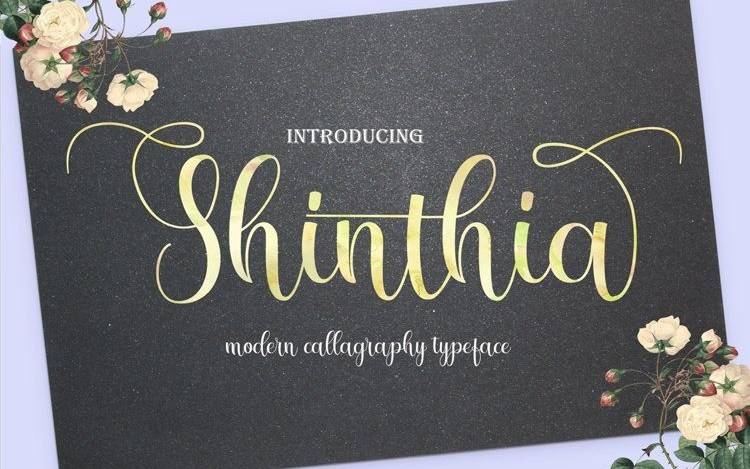 Shinthia Calligraphy Font