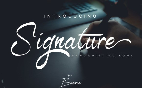 Signature Handwritten Font