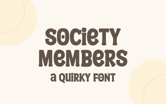 Society Members Script Font