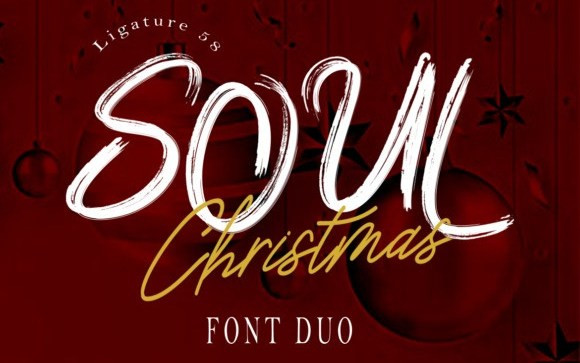 Soul Christmas Brush Font