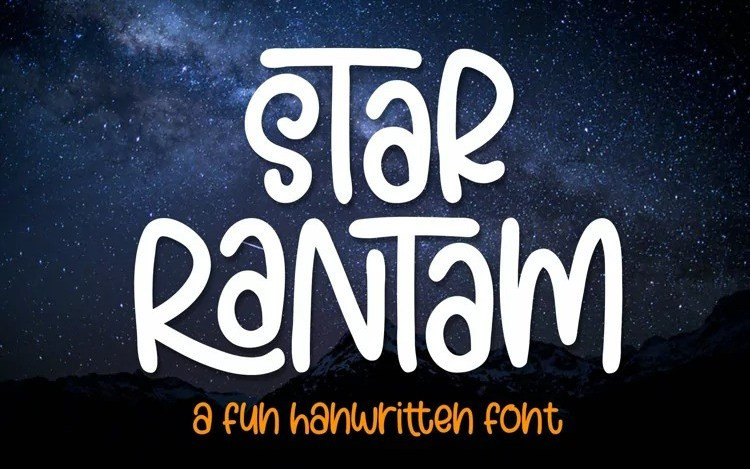 Star Rantam Display Font