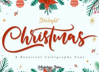Starlight Of Christmas Script Font