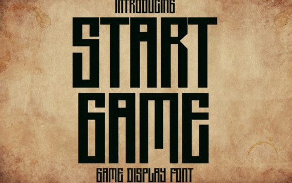 Start Game Display Font