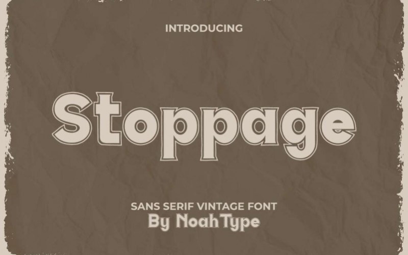 Stoppage Display Font